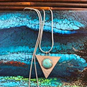 Silver & turquoise pendant